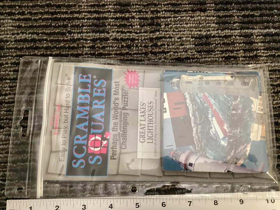 B Dazzle Great Lakes Lighthouses Scramble Squares 9 Piece Puzzle - Image 2 of 4