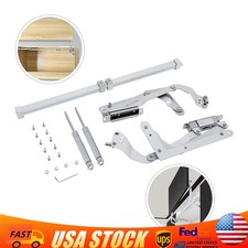 2pcs Cabinet Door Hinges Folding Lift Up Top Vertical Swing Furniture Hardware