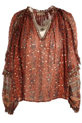 ULLA JOHNSON BRAUNES SEIDENTOP US 2 UK 6