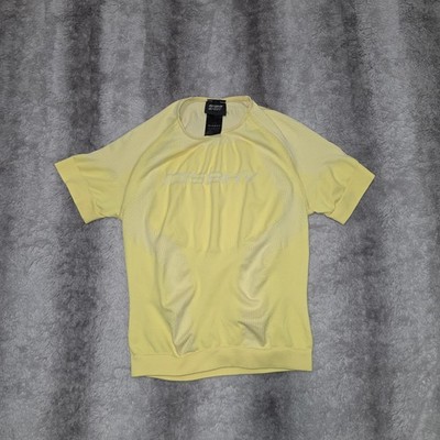MISBHV Highlighter Yellow Cropped Streetwear Stretchy Top Size L/XL
