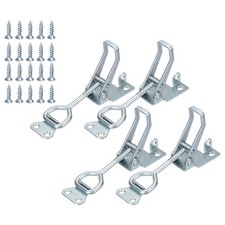 4Pack 4002 Carbon Steel Adjustable Toggle Latch W Hole Silver
