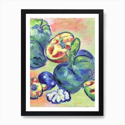 Feijoa Vintage Skizze Obst Kunst Pri gerahmtes Wandbild Poster Leinwanddruck Bild