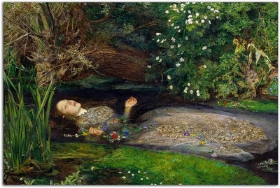 Ophelia John Everett Millais Oil Painting Poster Classic Art Painting Wall Art