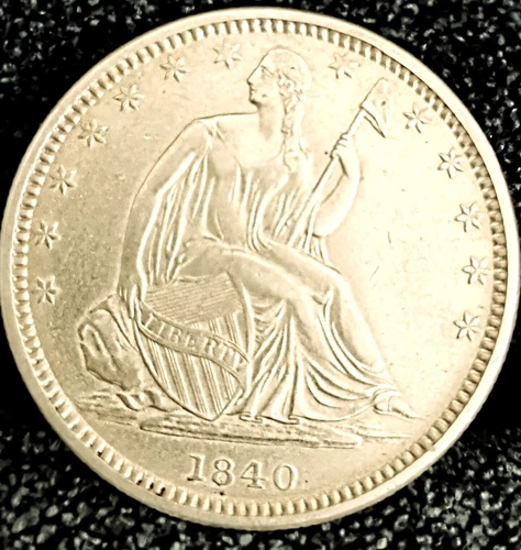 1840 O Seated Liberty Half Dollar 100% Original AU++ Absolutely Check Variety