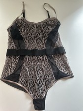 La Perla Bodysuit Size 36B / M black and pink New