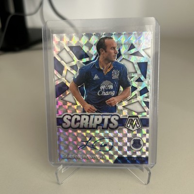 2021-22 Panini Mosaic EPL Landon Donovan Auto Mosaic Prizm Scripts Everton