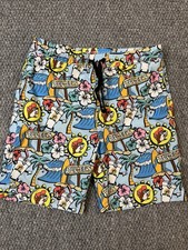 Buc-ees Youth Kids Boys YM M MultiColor Swim Trunks Shorts