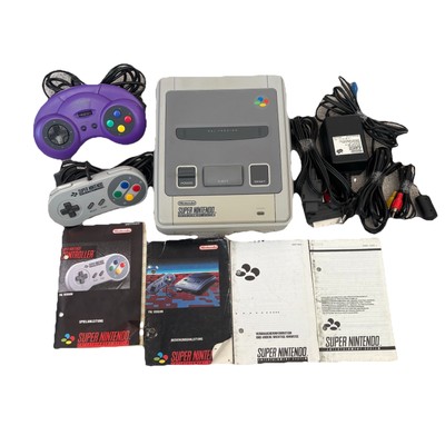SNES Super Nintendo  Spielkonsole SNSP-001A Anleitung Controller Zubehörpaket