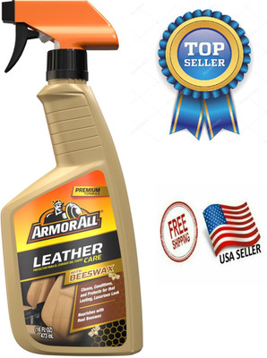 Armor All Car Leather Cleaner Spray Cars, Trucks, Motorcycles, 16 Oz Each