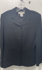 Jones New York Jacket Blazer Women Size 10 Black Very Nice Jacket