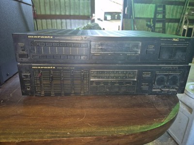 MARANTZ  PM 100 STEREO RECEIVER   1980s -only one side is working-READ