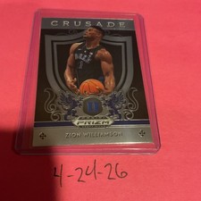2019-20 Panini Prizm Draft Picks - Crusade Zion Williamson #51 (RC) Pelicans