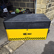 Van Vault 2 Lockable Heavy Duty Metal Tool Box Yellow/Black Large S10810