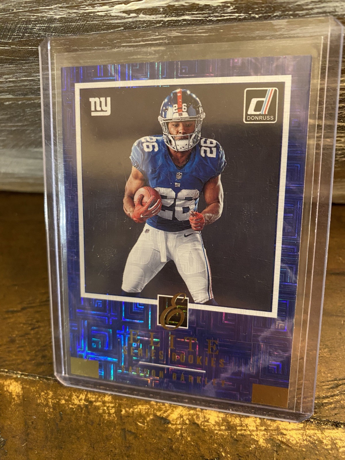 Saquon Barkley RC 2018 Panini Donruss Elite Series Rookies New York Giants ESR-6