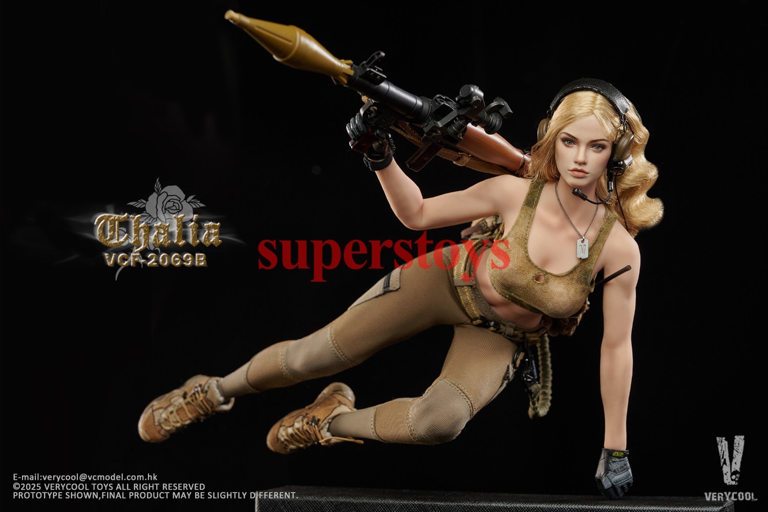 Presale VERYCOOL VCF-2069B 1/6 Desert Female Soldier Thalia Action Figure Model