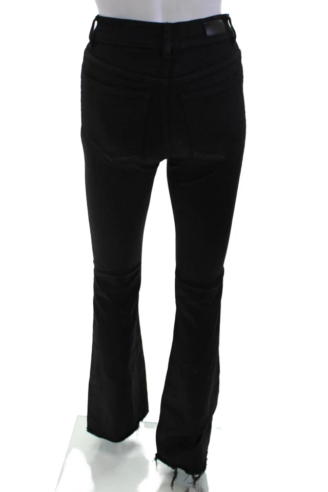 Pantalones de mezclilla para mujer DL1961 Bridget Bootcut negros talla 26 Foto 3 de 4