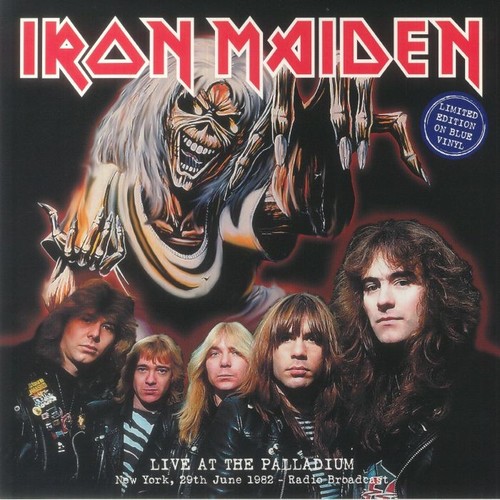 Iron Maiden - Live At The Palladium New York June 1982 Blue Vinyl LP 500 Copies