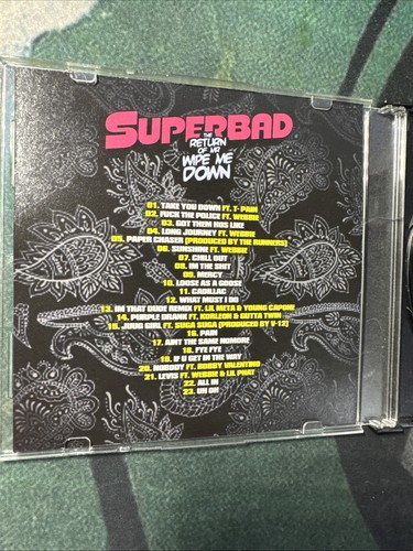 LIL BOOSIE SUPERBAD Return of MR Wipe Me Down CD Mixtape Promo HTF WEBBIE OOP - Picture 2 of 4