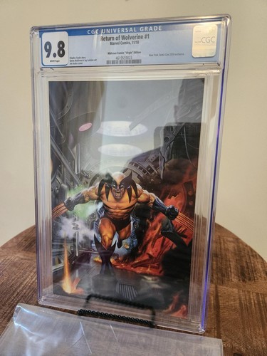 Return  of Wolverine #1 (2018) CGC 9.8 WHITE Midtown Virgin Variant! Joe Jusko!