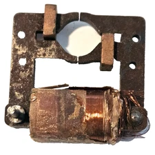 Vintage Clock Metal Motor Piece untested 2 1/4 x 2 diam helped tell past time