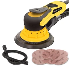 Electric Random Orbital Sander Brushless 350W 3A Multi-function Variable Spee...