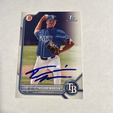 2022 Bowman Draft #BD-184 Trevor Martin Auto Signed On Card