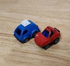 Lot of 2 Takara Penny Racer Corvette Van Dunlop Branded Tires - Work