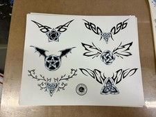 Tattoo Flash Single Sheet Print Jeff Bartels Traditional Style 11 X 14 LB