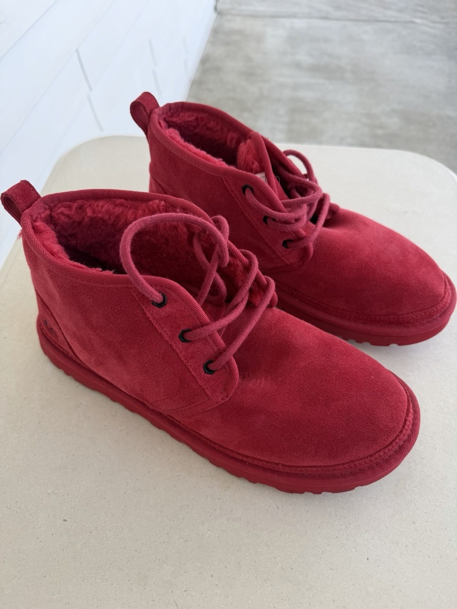 UGG Neumel Classic Boots Samba Red Men’s Size 10 View 4