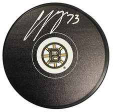 Charlie McAvoy Autographed Boston Bruins Hockey Puck NHL Fanatics