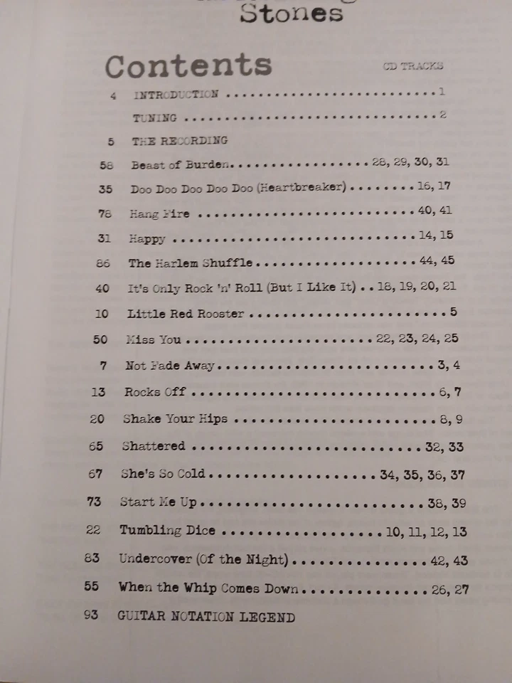 ROLLING STONES GUITAR TAB / TABLATURE / **NO CD** /  GUITAR SONGBOOK - Image 2 of 4