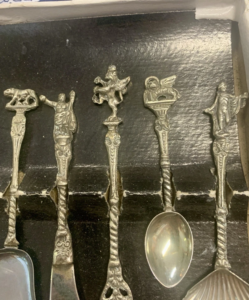 Vintage 5 -piece Florentine Serving Set Florence Italy 1950s - Image 2 of 4