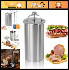 Cocina prensa de carne de acero inoxidable con termómetro - Carne delicatessen casera saludable