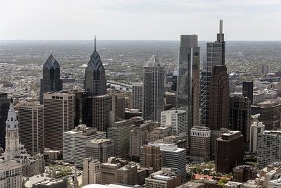 Philadelphia Pennsylvania 2019 Center City Aerial Skyline Skyscrapers