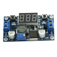 DC 4.0 40 to 1.3-37V LM2596 Buck Step-down Power Converter Module LED Voltmeter
