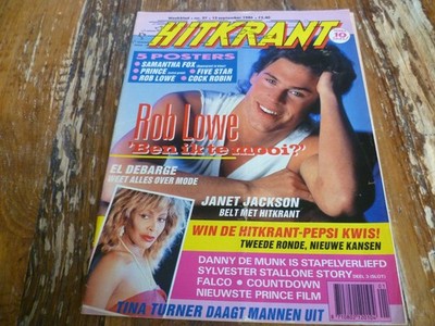 Hitkrant 1986: Rob Lowe/Tina Turner/Wham/Janet Jackson/Five Star/Stallone/Iron M