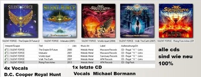 SILENT FORCE 5 CDs wie Neu D.C. COOPER mit ALEX BEYRODT - Ex-SINNER, THE SYGNET