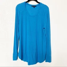 INC International Concepts Ribbed Long Sleeve Top Size Large