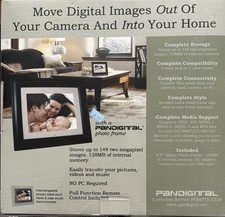 Digital Photo Frame 8 inch LCD Pandigital PAN80-2 - Brand New In Opened Box