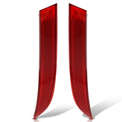 Left & Right For BMW X5 E70 LCI 2011-2013 Rear Bumper Reflector Lens 63147240997