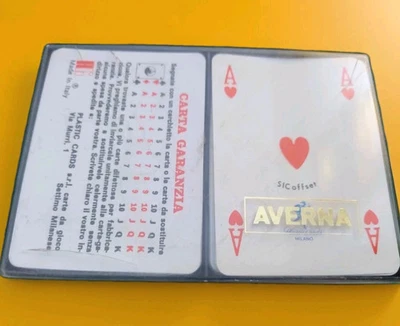 Jeu de cartes Ramino Poker cartes en plastique Milan Sic couverture offset Av... - Photo 1/4