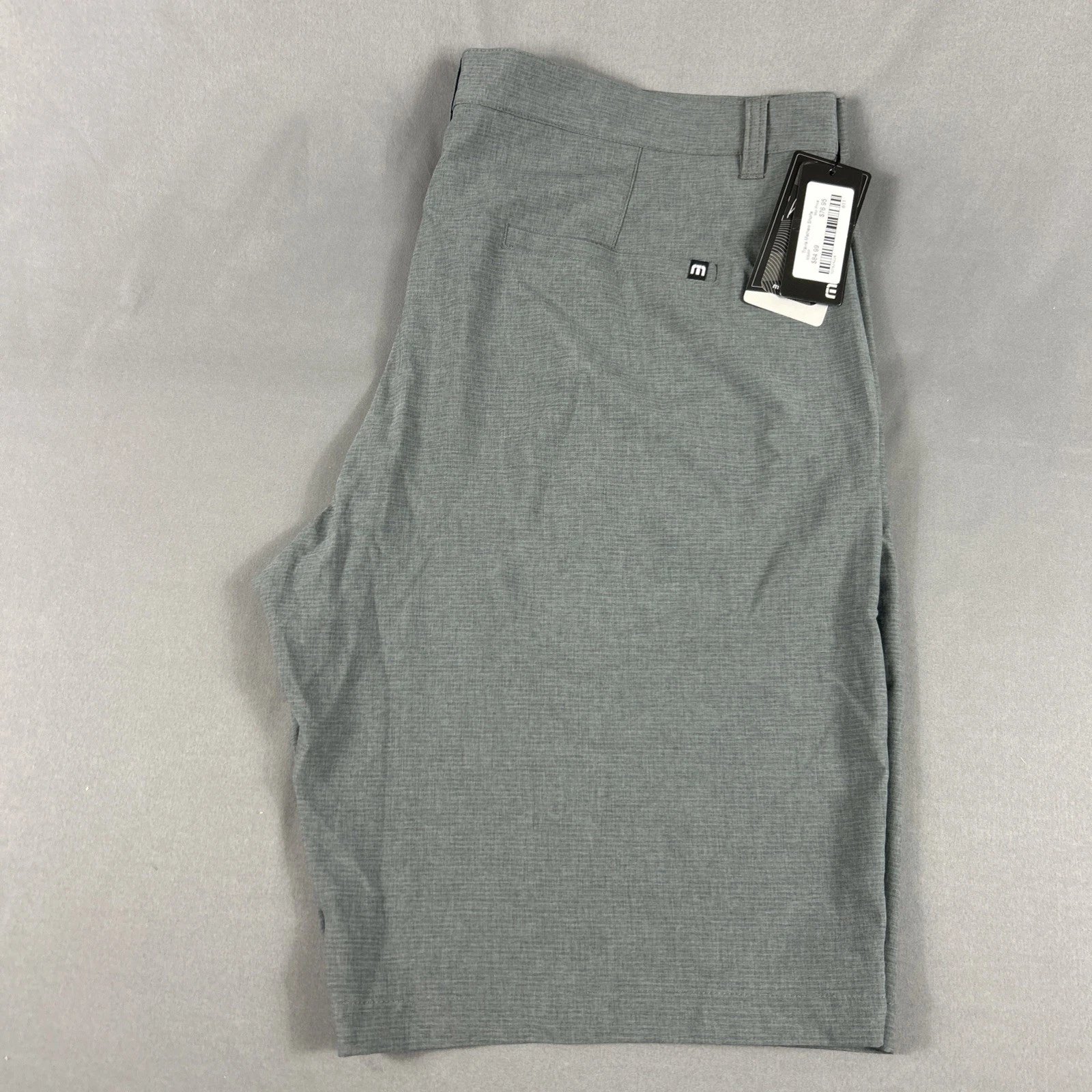 Travis Mathew Golf Shorts Sand Harbor 40 x 11 Gray Polyester Spandex MSRP $85