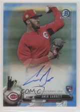 2017 Bowman Chrome Rookie Blue Refractor 144/150 Amir Garrett #BCAR-AG Auto 0wq