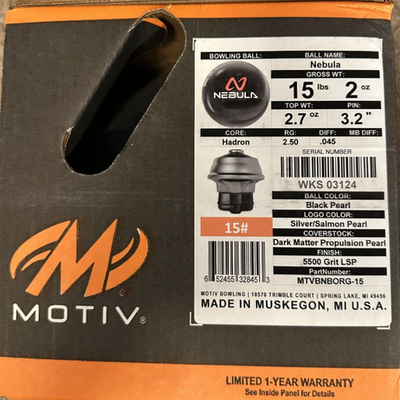 15 Pound **New in Box** Motiv Nebula Bowling Ball | eBay