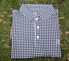 HOT Rhoback Men's Polo Shirt Dogstooth Houndstooth-Wicking All Day Comfort Wear