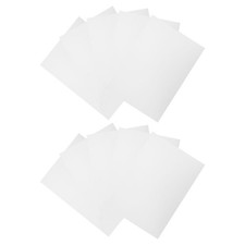 10 Pezzi Fogli PVC Opaco per Scrapbooking e Inquadratura, Pannelli Rigidi Smerigliati, Trasparente