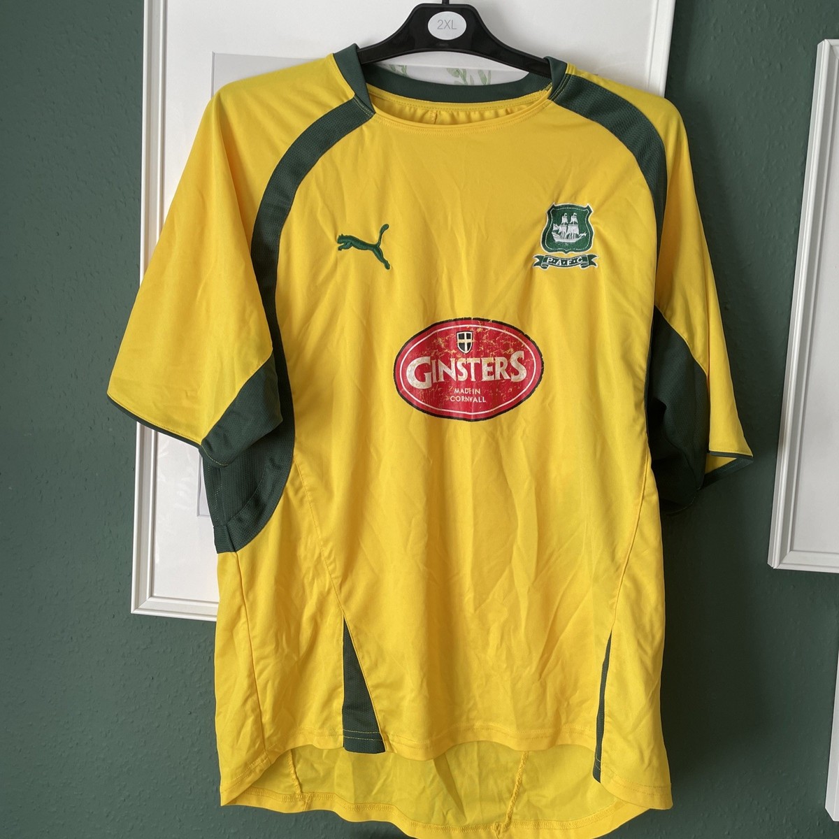 PLYMOUTH ARGYLE FC 'Puma' Away SHIRT 2007-2009 XL Extra Large