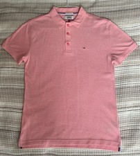 Polo-Shirt, Tommy Jeans (Hilfiger), rosa melange, regular fit, Gr. S