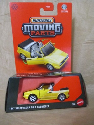 Matchbox Moving Parts 1987 Volkswagen Golf Cabriolet in Yellow 1