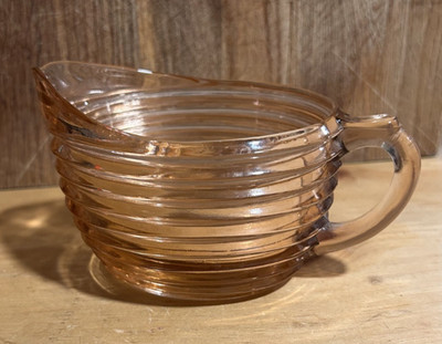 Vintage Anchor Hocking Manhattan Pink Depression Glass Creamer excellent